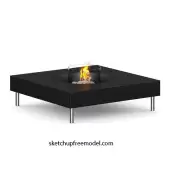 Black Fireplace Free model