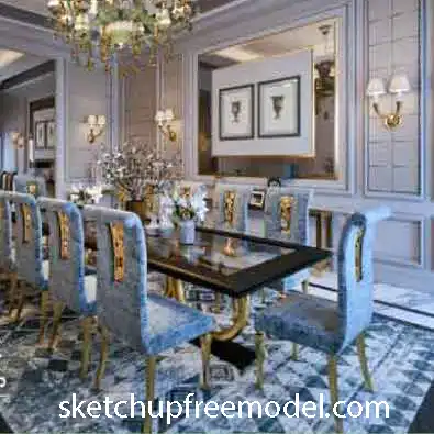 Luxury Dining Table Free Model