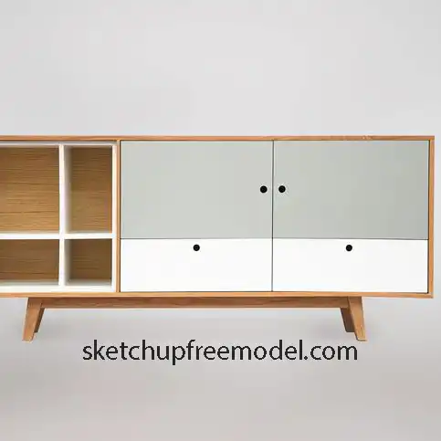 Modern Wood Console