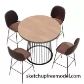 Round High Stool Table Seat Best Free Model