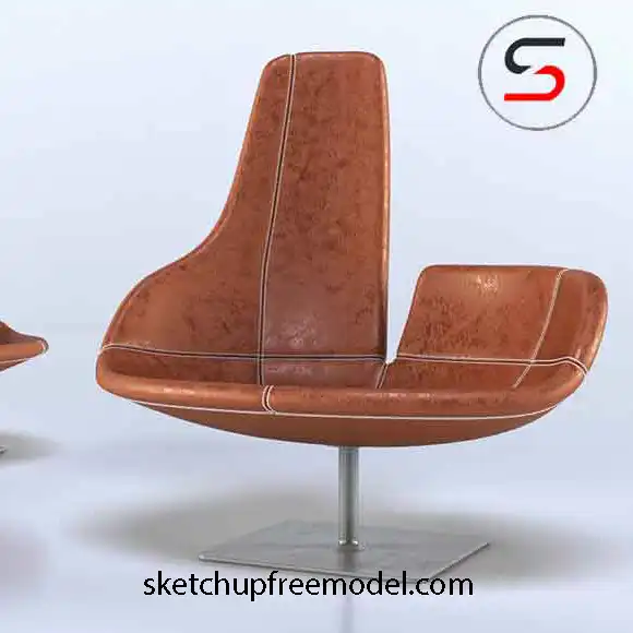Brown Leather Chair Free Model