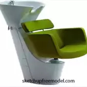 Green Hair Washing Chair Free model