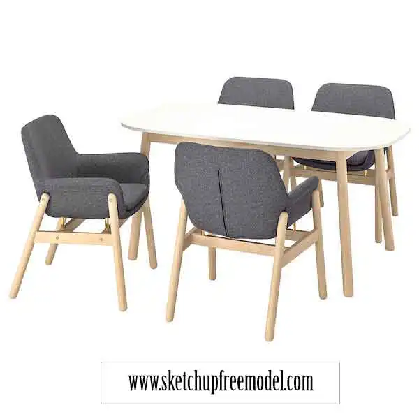 Vedbo Table & Chair IKEA Free Model